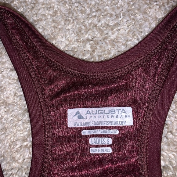 Augusta Sportswear Maroon tank top size S - Picture 5 of 7